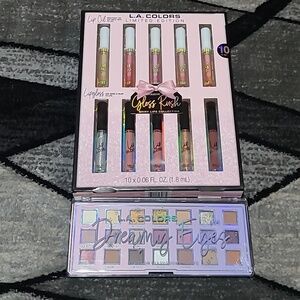 LIMITED EDITION L.A COLORS LIP OIL & GLOSS DREAMY EYE SHADOW PLALETTE BU…